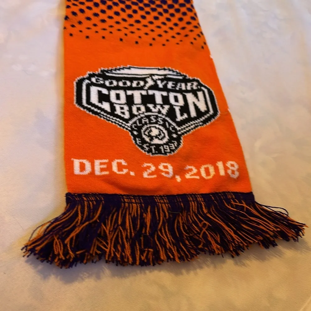 Clemson Tigers Reversible  Cotton Bowl Classic Playoff Semifinal Fringed Scarf